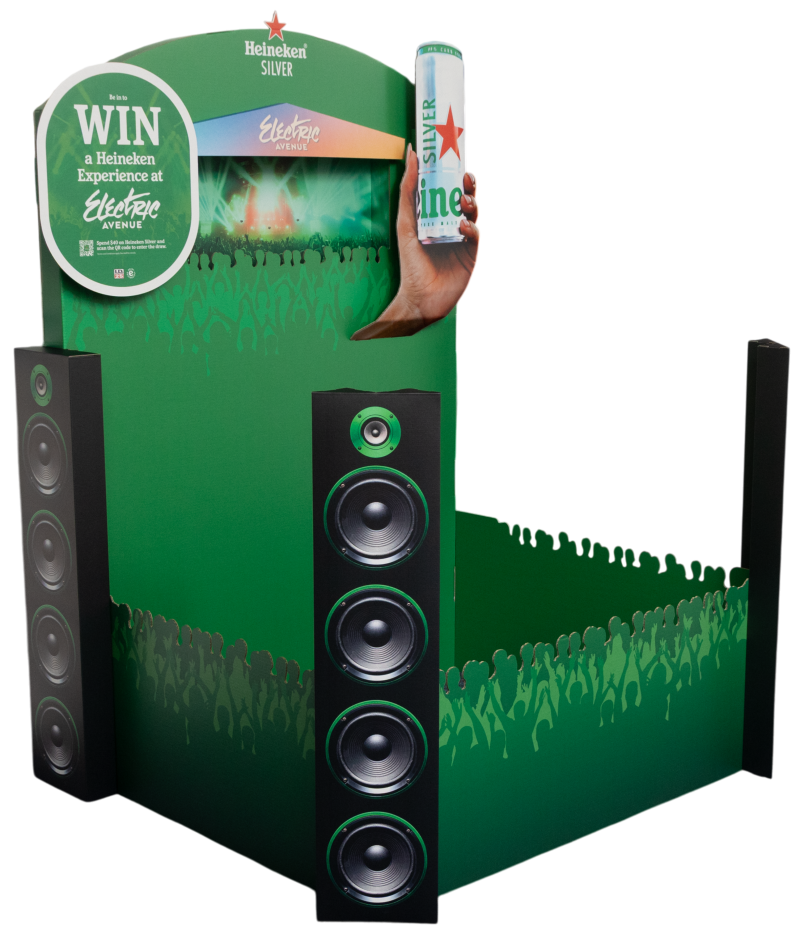 Heineken Electric Ave Pallet Display