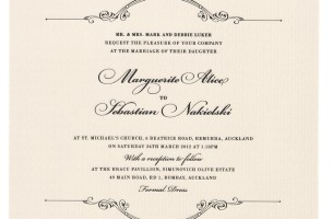 Marguerite Luker Wedding Invite